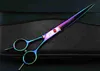 5 colors 7 inch professional hair cutting scissors pet hair scissors purple/black/gold/blue/colorful free shipping