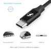 USB Type C Cable Nylon Braided Cord Fast Charger with Reversible Connector for Type C USB Devices FCC CP65 CE ROHS