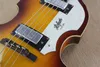 McCartney Hofner H5001CT Contemporary Violin Deluxe Bass Vintage Sunburst Electric Guitar Flame Maple Top Back 2 511b Staple P9270049