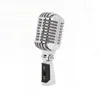 Professionnel Nouveau Microphone Vintage Rotatif de qualité supérieure Microphones Dynamiques Classiques Microfone Rétro pour la Diffusion de Concert Vocal KTV