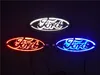 5D led auto logo lamp 14 5 cm 5 6 cm voor Ford Focus Mondeo Kuga auto badge LED lamp Auto laserlichten 3D achter embleem sticker ghost sha318F