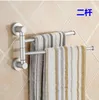 Aluminium Handtuchhalter Swivel Bars Drehbarm Wandmontiert Bade Bad / Küchenhandtücher Halter Kleiderbügel Sets Rotary Tuch Rack