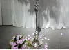 Pièce maîtresse de vase à fleur décorative argentée pour le décoraiton d'allée de wedidng