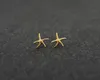 Fashion starfish stud earrings zinc alloy silver plated stud earring Marine biological stud earrings for women whole3208669