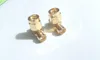 10 pcs Gold RP-SMA female plug to two RP-SMA male jack T RF adapter 3 way