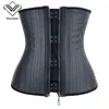 모델링 스트랩 라텍스 Waisttrainer 지퍼 배꼽 슬리밍 Sheath Corset 라텍스 허리 Cincher 25 스틸 Boned Fajas XS-6XL