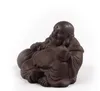 wholesale purple clay big belly Maitreya Buddha Chinese oolong tea pets kongfu tea accessories factory outlet T68