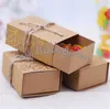 FREE SHIPPING 100PCS Fall Autumn Kraft Gold Maple Leaf Candy Boxes Wedding Party Favors Bridal Shower Engagement Party Table Setting Ideas