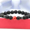 Großhandel 10 teile/los Top Qualität 8mm Natürliche Matte Achat mit Blau, Rot, Lila Meeressediment Kaiserlichen Stein Perlen Glück armbänder