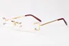 clear gold frame fashion glasses