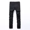 Swag Mens Designer Brand Black Jeans Skinny Ripped Destroyed Stretch Slim Fit Hop Hop Pants With Holes For Men