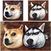 Nowy Husky i Akita Dog Twarz Osobowości Portfel Pies Twarz Torebka Zipper Case Case Dzieci Kiesy 3D Digital Printing Portfele