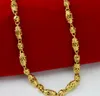 hollow gold cuban link chain