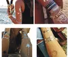Tüy Tasarım 1 Sayfalık Flaş Dövme Altın Geçici Dövmeler Glitter Çıkartmalar Seksi Ürünleri Kağıt Kadınlar için Tatuagem Metalica Hjia655