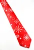 Mode cravate de noël 26 couleur 145*9.5cm cravate de noël hommes flèche Polyester cravate pour cadeau de noël livraison gratuite