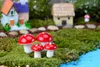 인공 다채로운 미니 버섯 요정 정원 미니어처 그놈 이끼 테라 리움 장식 플라스틱 공예 분재 홈 장식 DIY ZAKKA 100pcs