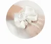 Dzieci Ivory Rękawiczki Pearl Flower Bow Knot Finger Rękawiczki Dla Kwiat Dziewczyna Sukienka Dziecko Dziewczyny Metmny Dzieci Wedding Akcesoria Akcesoria Jeden Rozmiar