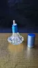 Pot de lampe à alcool de jupe de couleur ﾠ, Accessoires de bangs en verre en gros, Pipe à eau en verre, Livraison gratuite