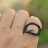 Черный нержавеющей стали палец кольцо открывалка для бутылок пивной бар инструмент E00083 бард