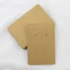 6*9cm 100pcs/lot Jewelry Display Card Price Tag Kraft Paper Earring Holder Necklace Cards Can Custom Logo