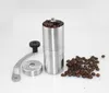 Coffee Bean Mills Grinder Manual Portable Kitchen Grinding Tools Stainless Steel Perfumery Cafe Bar Handmade Support OEM Free Shipping