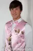 Camo Groom västar Custom Made Camouflage Vest Groom Wear Realtree AP Pink2437