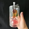 Glass Smoking Pipes Manufacture Hand-blown bongs Super large glass hookah with upper and lower flower coils