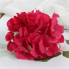 15cm 5 9 Hidrangea artificial Cabe￧a de flor de seda para parede de casamento288D