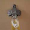 Wall-mounted Opener Beer Bottle Opener Open Here Wall-mounted Opener Cast Iron Bronze Retro Opener Kitchen Bar Tools 100pcs/lots