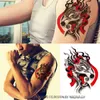 15105cm faux tatouages ​​temporaires autocollants de tatouage imperméables art corporel peinture pour la décoration de fête etc oeil mixte cheval chat butterf5008897