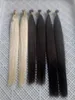 Alta calidad 14Quot28Quotnano Anillos Remy Remy Human Hair Extensions 100GPK 1GS Color 1 Jet Black Nano Tip Hair Extension5840346