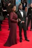 Nouvelle Oprah Winfrey Mère des robes de la mariée pour femmes V cou manches longues manches longues Bourgogne en mousseline de mousseline de mousseline de soie célébrité de mariage