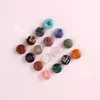10*4mm Mixed Random Color Natural Mineral Rock Quartz Crystal Beads Charm Drilled Hole Stone Beads Loose Spacer Bead for DIY Jewelry Making