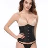 Gothic Women Sexy Underbust Corset Waist Trainer Shaper Plus Size Corpete Corselet Black White 8172269U