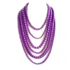 purple beaded necklaces