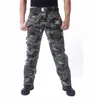 Mens lastbyxor manlig taktisk byxa militär casual jogger camo multi pocket byxa kamouflage armé stil baggy kläder
