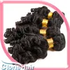 Aunty Funmi Extensions Bouncy Spiral Romance Curls obearbetade Malaysian Virgin Spring Curly Human Hair Weave 3 Bundles Affärer6862254