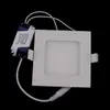 3W 6W 9W 12W 15W18W Panelu LED Light Square Ultra cienki sufit LED zagłębiony panel Light AC85-265V Lampy LED Lampy