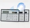 Calculadora de cartão solar mini calculadora solarpowered contador pequeno fino cartões de crédito solars power pocket calculadoras ultrafinas sup9944025