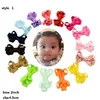 4 stili disponibili! Baby 2 "capelli per capelli Clip per capelli per bambina Archi Tiny Boutique Nastro in grosgrain Neonate Barrettes 100 pezzi /