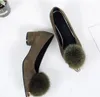 Scarpe con tacco grosso da donna di moda di alta qualità di nuovo stile Scarpe eleganti Stivali Martin