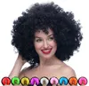 Unisexe Clown Fans Carnival Wig Disco Circus Funny Fancy Dress Party Stag Do Fun Joker Adulte Enfant Costume Afro Curly Hair Wig cadeau festif