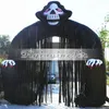 Halloween Party Entrance Archway 5m Horrific Black Inflatable Death Arch with Demon for Outdoor Gate Decoration