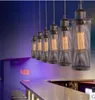 Vintage Metal Seive Filament Hängsmycke Lampa Industriell belysning Edison Bulb Matsal Living Room Bar Ljus ljuskrona Ljus