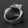 3 stks veel Nieuwe Ontwerp Enorme Paarse Rijn steen Ring 316L Rvs mode-sieraden Bloem Paars Cool Ring296j