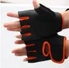 Езды износ Спортивная Fingerless езда перчатки передач Finger Защитные гонки Велоспорт Спортивные перчатки Зубчатые тренажерный зал фитнес Тяжелая атлетика перчатки