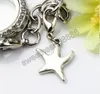 Dancing Smooth Sea Star Starfish Charms Cuore 100 pz / lotto 14x31.5mm Argento tibetano Chiusure a moschettone galleggianti per Glass Living C117