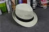 Vogue Women And Men Straw Panama Hats Kids Size Summer Fashion Fedora Stingy Brim Hat Parents Sun Caps 8 Colors