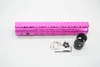 7'' 9'' 10'' 12'' 13.5'' 15'' Pink Anodized Free Float Keymod Handguard Rail Mount System Steel Barrel Nut