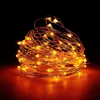 LED Światła łańcuchowe 10m 33ft 100led 5 V USB Powered Wodoodporne Wodoodporne Ciepłe Białe / RGB Copper Wire Boże Narodzenie Festiwal Wedding Party Decoration